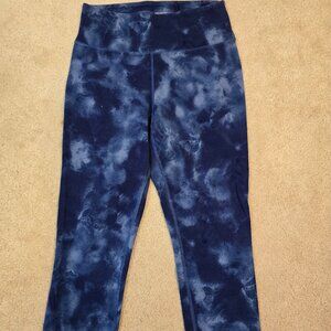 Blue Cloud Cotton Capris